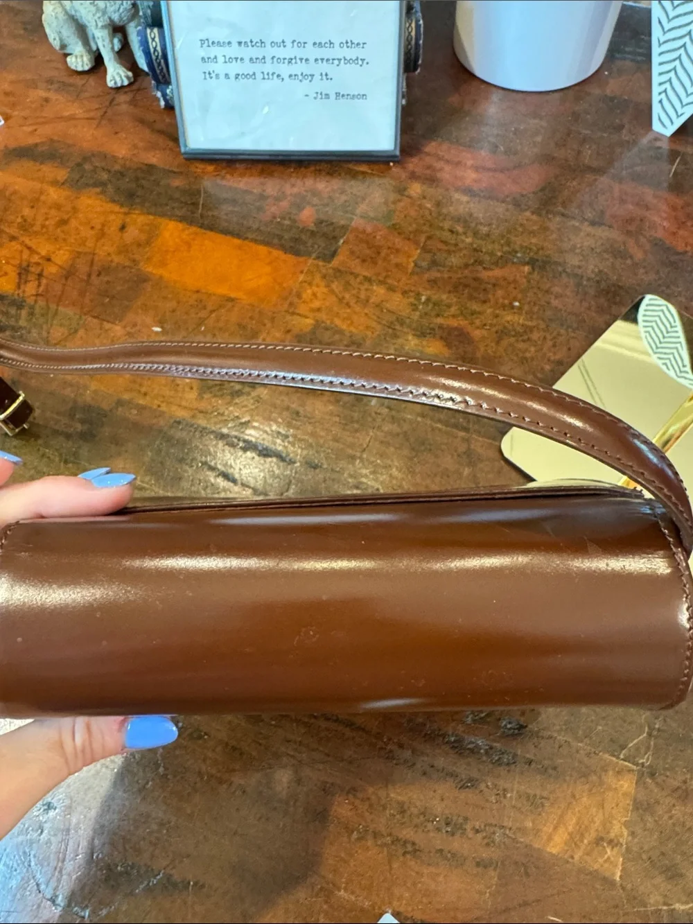 Etienne Aigner sleek brown